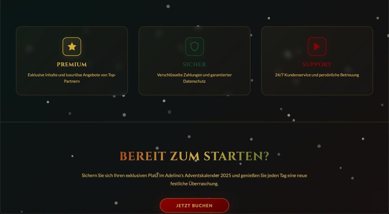 Adelinos Adventskalender 24 Türchen Grid – Interaktive Web-App Webdesign Agentur Bad Kreuznach